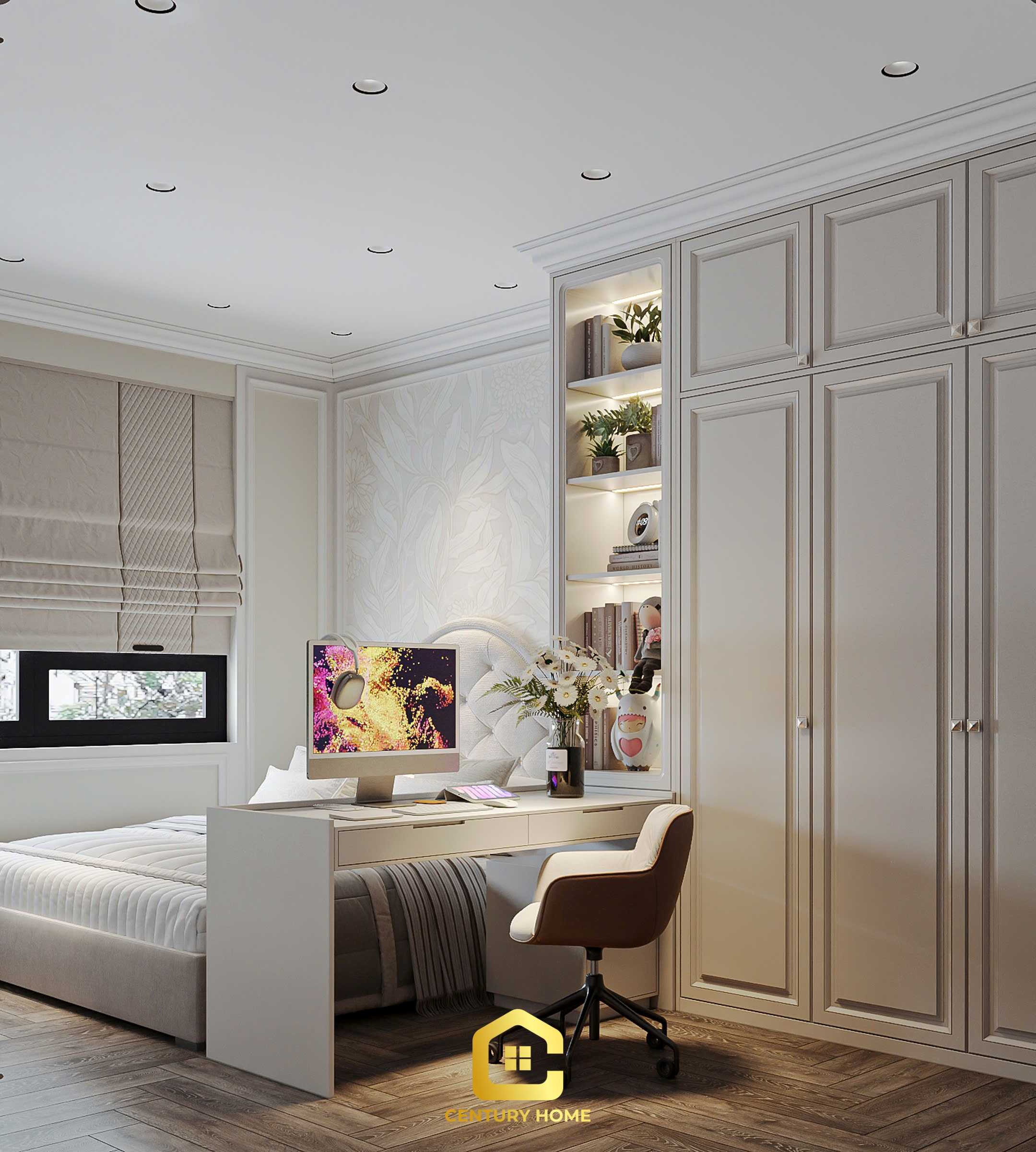 Thiết Kế Nội Thất - PC Tân Cổ - Anh Hải - Mipec Long Biên