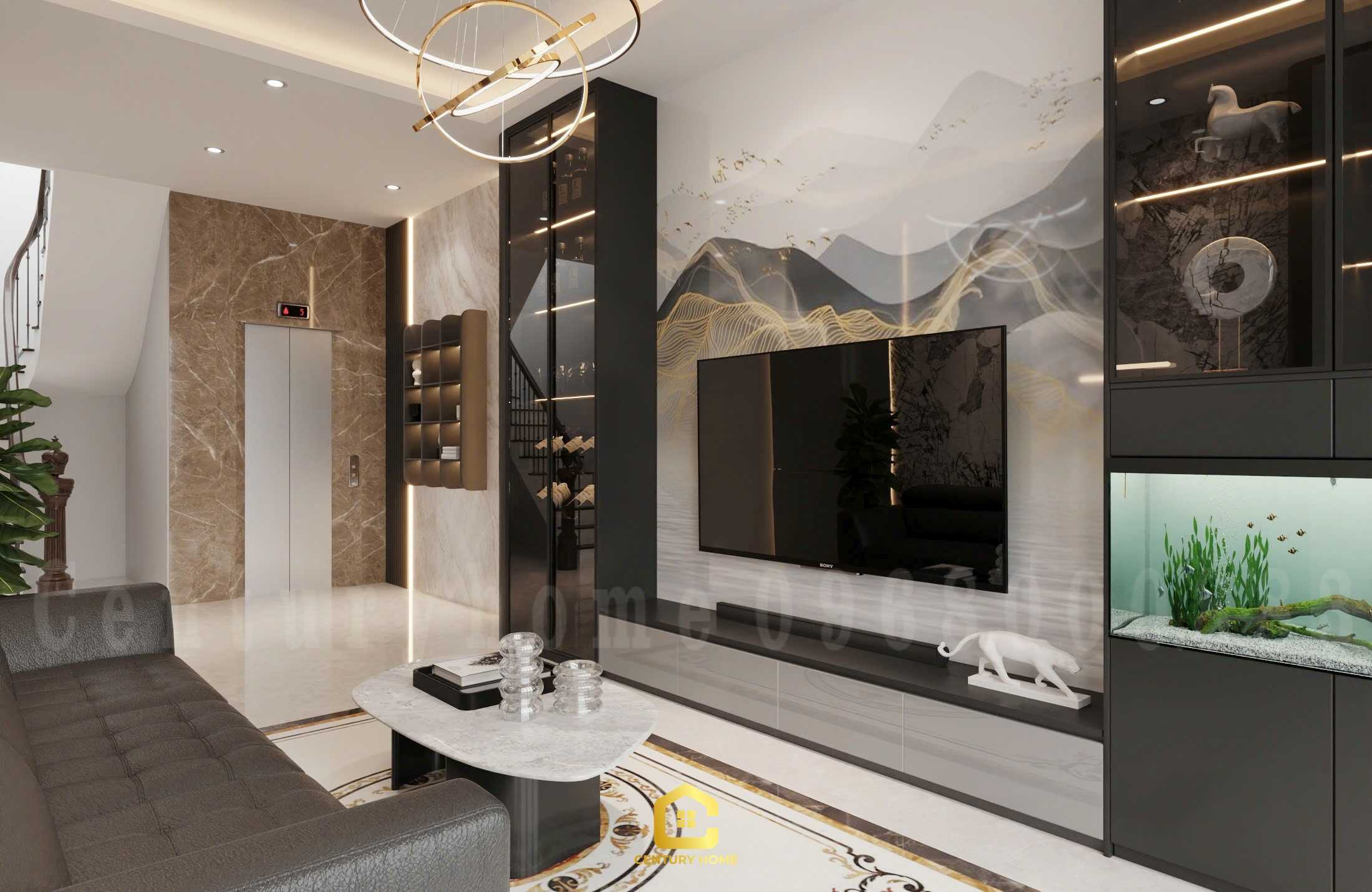 Thiết Kế Nội Thất - PC Hiện Đại - Chị Thu - Hoàng Mai