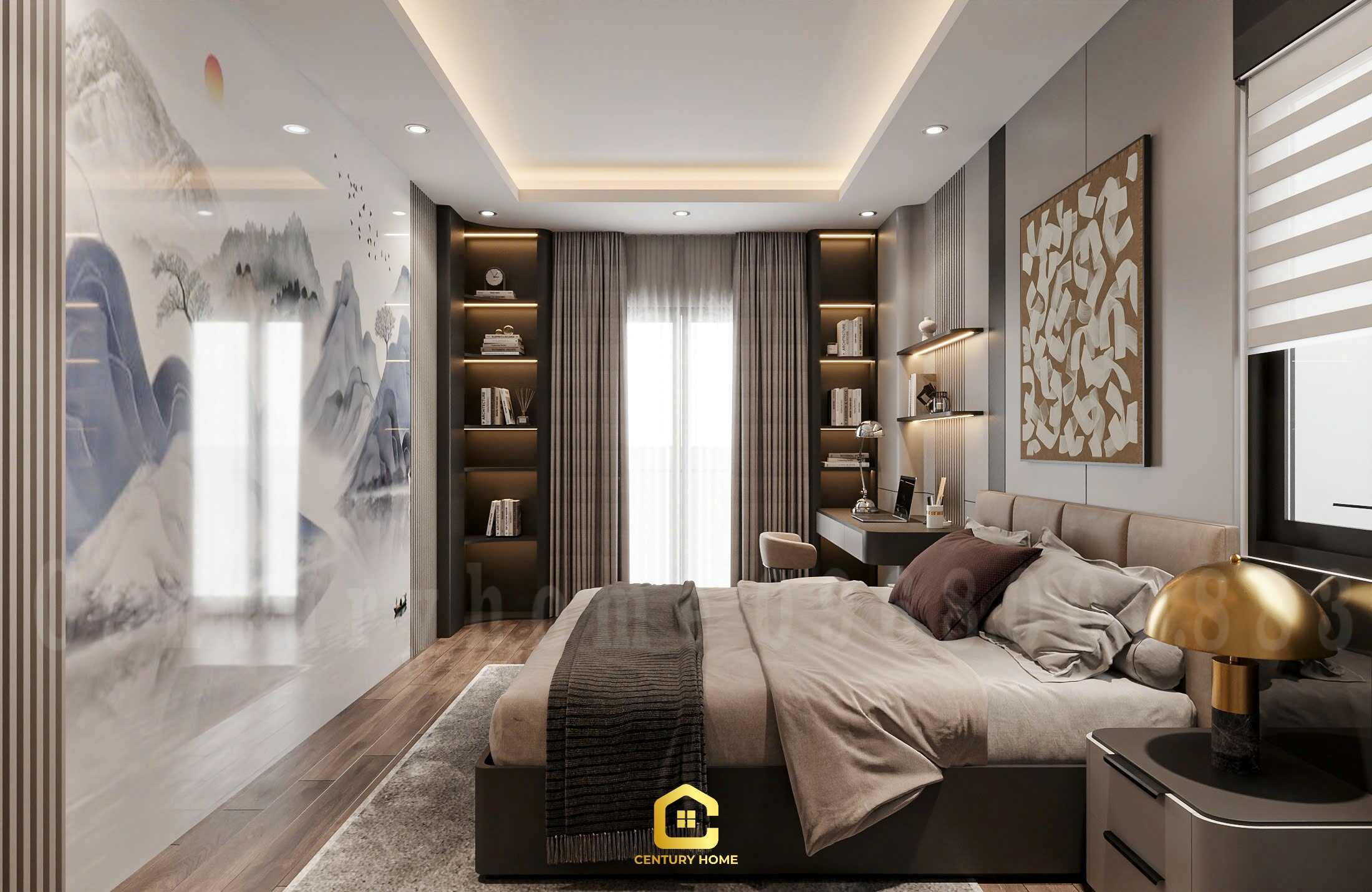 Thiết Kế Nội Thất - PC Hiện Đại - Chị Thu - Hoàng Mai