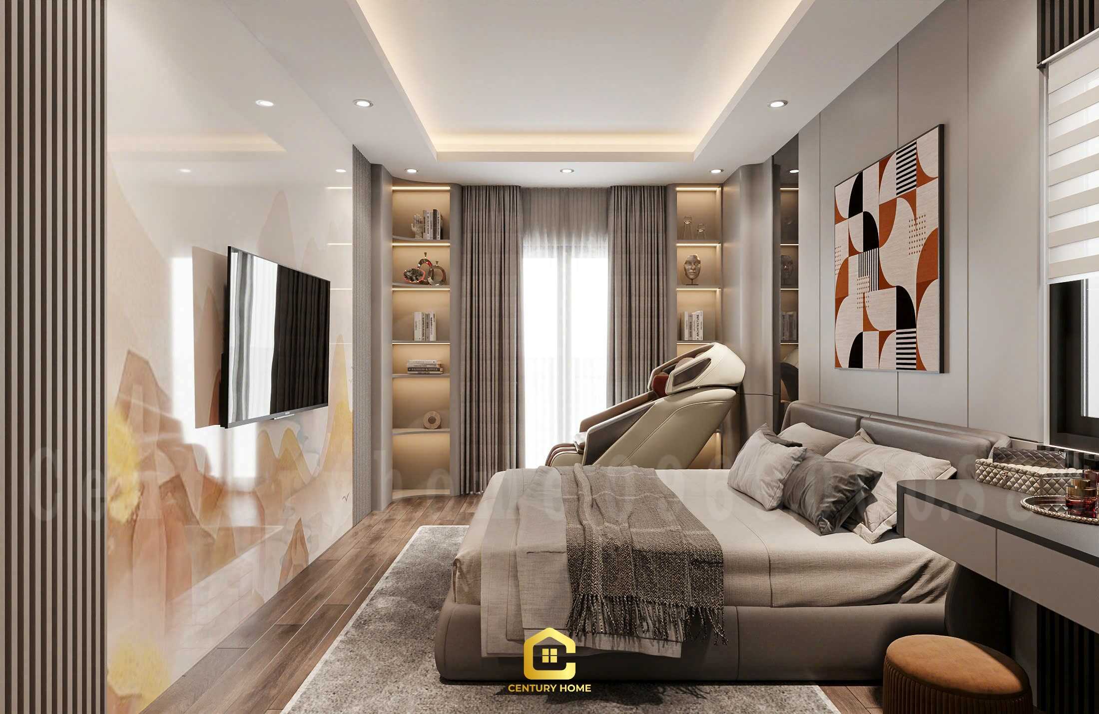 Thiết Kế Nội Thất - PC Hiện Đại - Chị Thu - Hoàng Mai