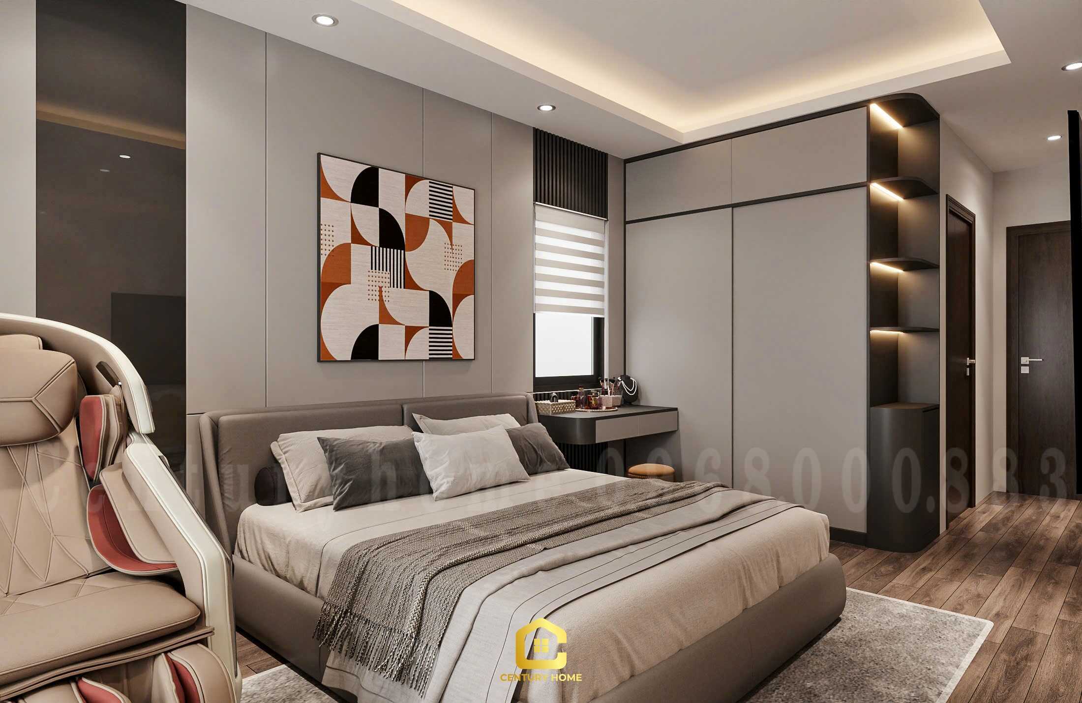 Thiết Kế Nội Thất - PC Hiện Đại - Chị Thu - Hoàng Mai