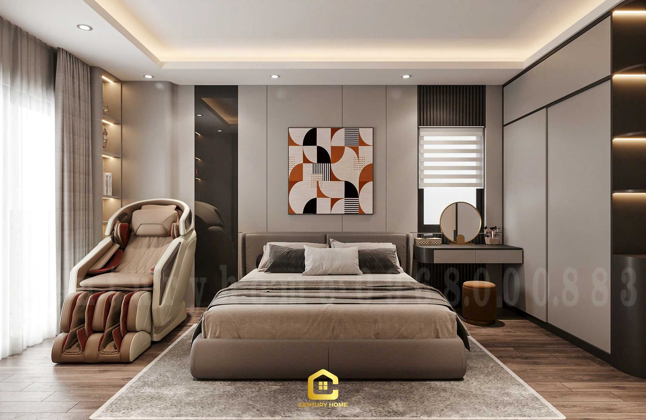 Thiết Kế Nội Thất - PC Hiện Đại - Chị Thu - Hoàng Mai