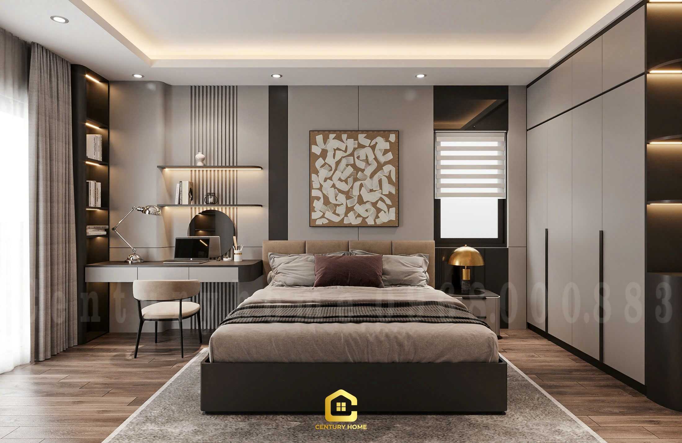 Thiết Kế Nội Thất - PC Hiện Đại - Chị Thu - Hoàng Mai