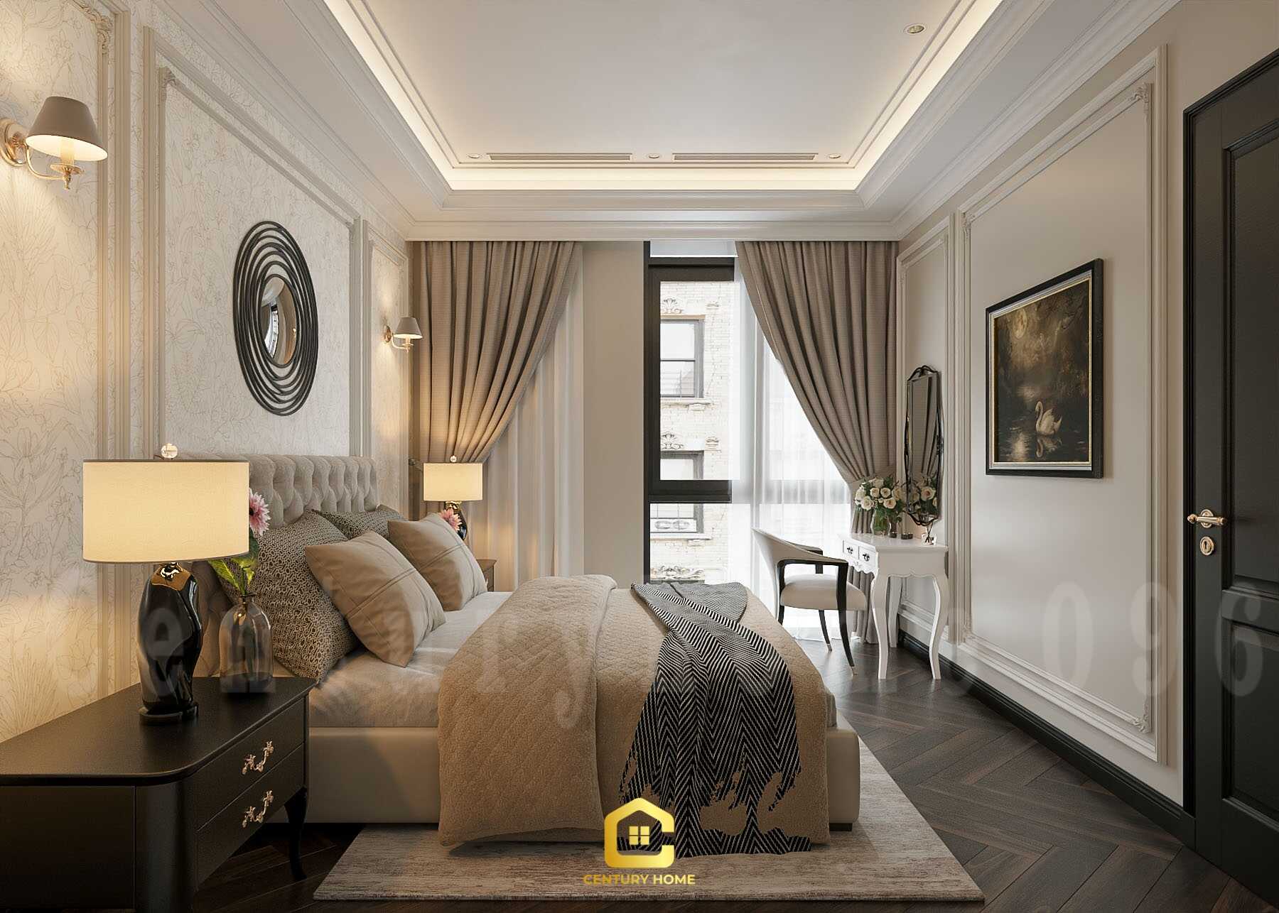 Thiết Kế Nội Thất - PC Tân Cổ - Anh Oai - Vinhomes Ocean Park 3