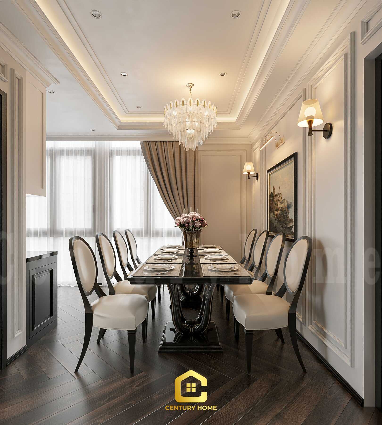 Thiết Kế Nội Thất - PC Tân Cổ - Anh Oai - Vinhomes Ocean Park 3