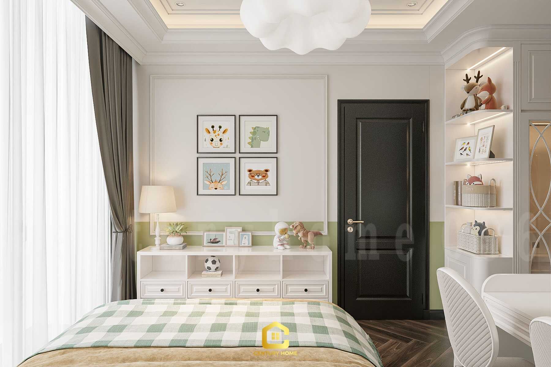 Thiết Kế Nội Thất - PC Tân Cổ - Anh Oai - Vinhomes Ocean Park 3