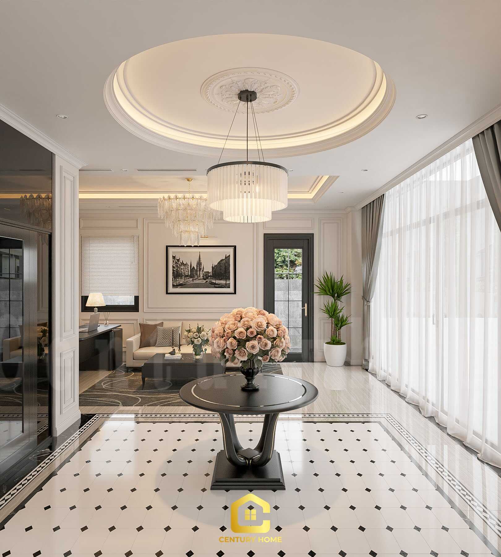 Thiết Kế Nội Thất - PC Tân Cổ - Anh Oai - Vinhomes Ocean Park 3