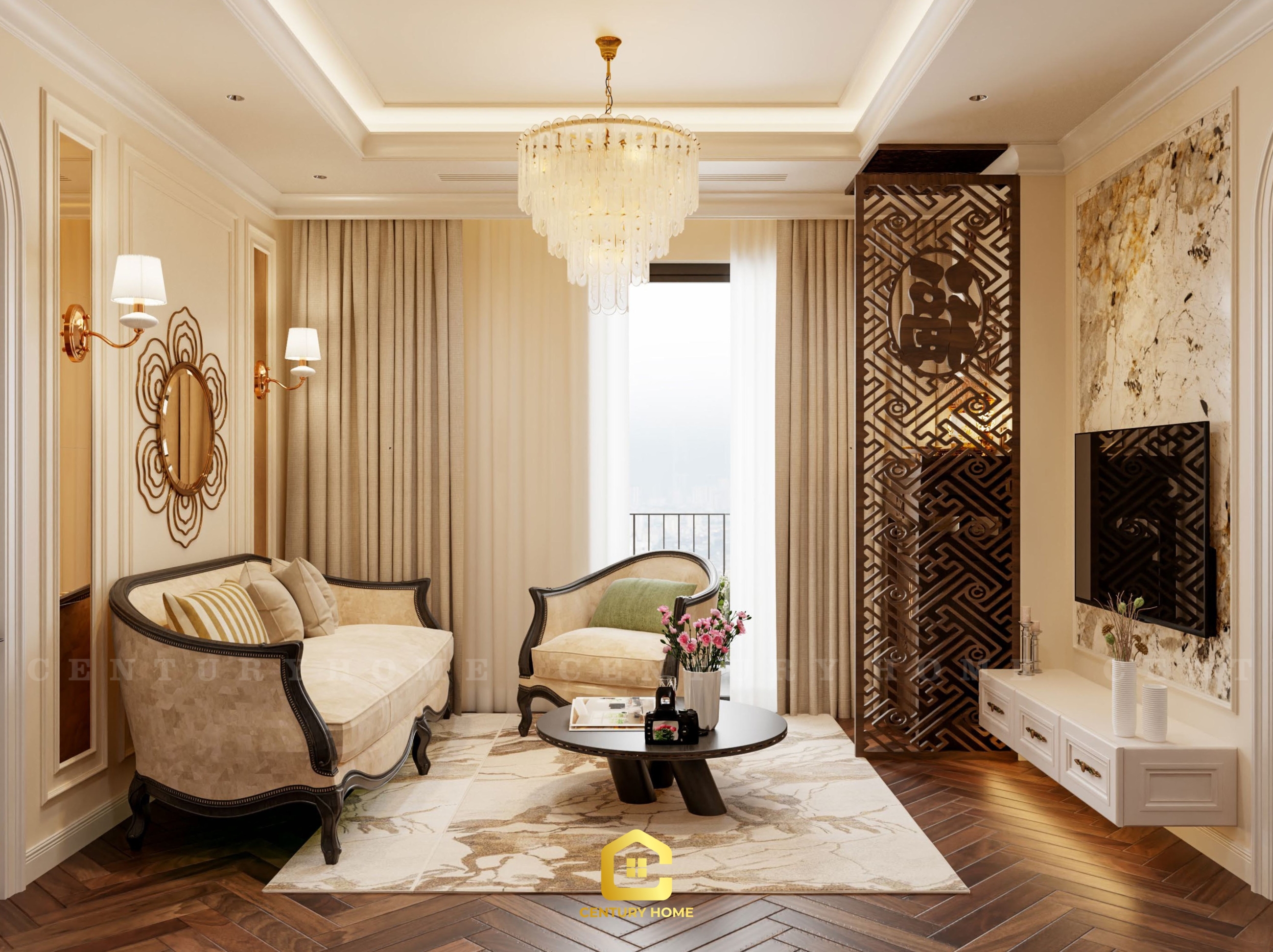 Thiết Kế Nội Thất - PC Tân Cổ - Chị Huyền Chung - Long Biên