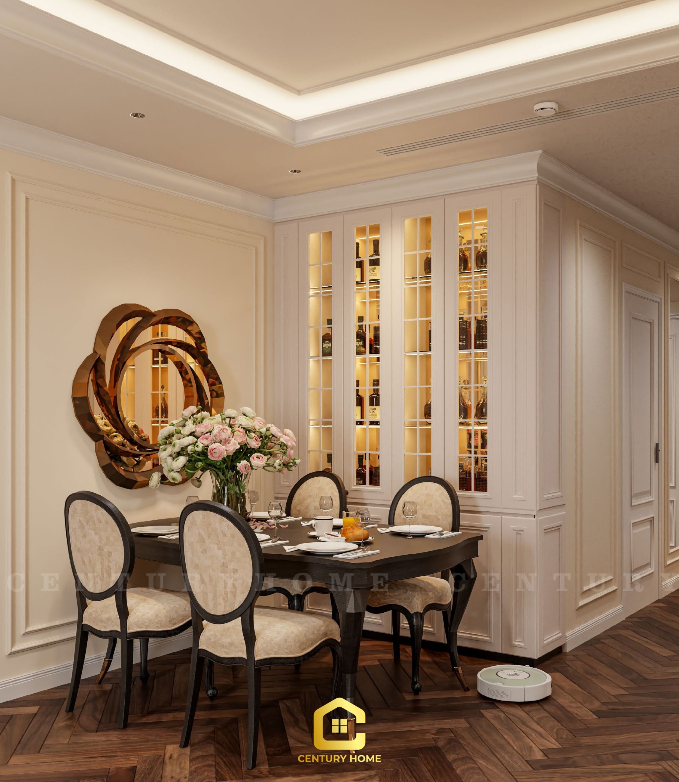 Thiết Kế Nội Thất - PC Tân Cổ - Chị Huyền Chung - Long Biên