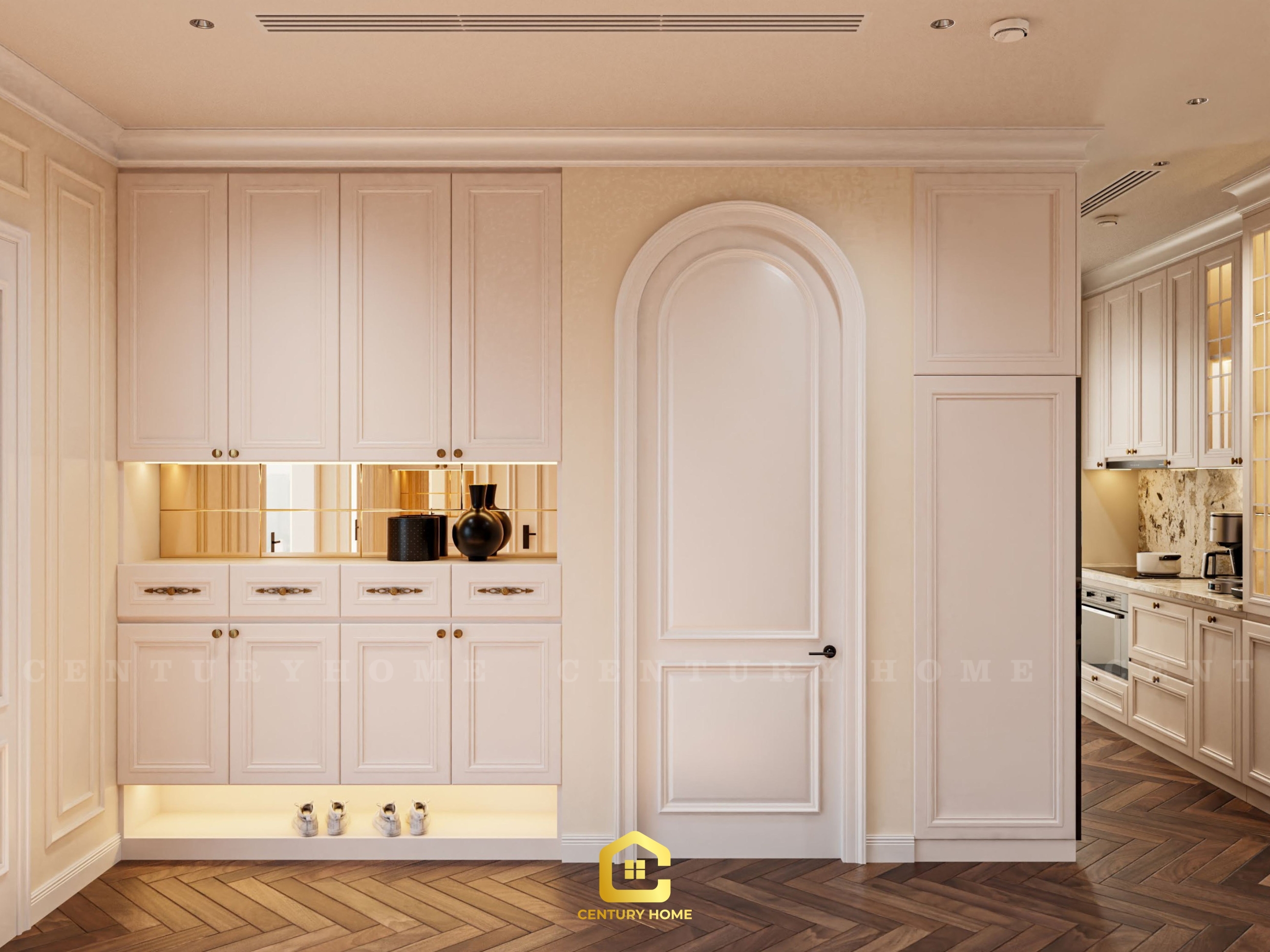 Thiết Kế Nội Thất - PC Tân Cổ - Chị Huyền Chung - Long Biên