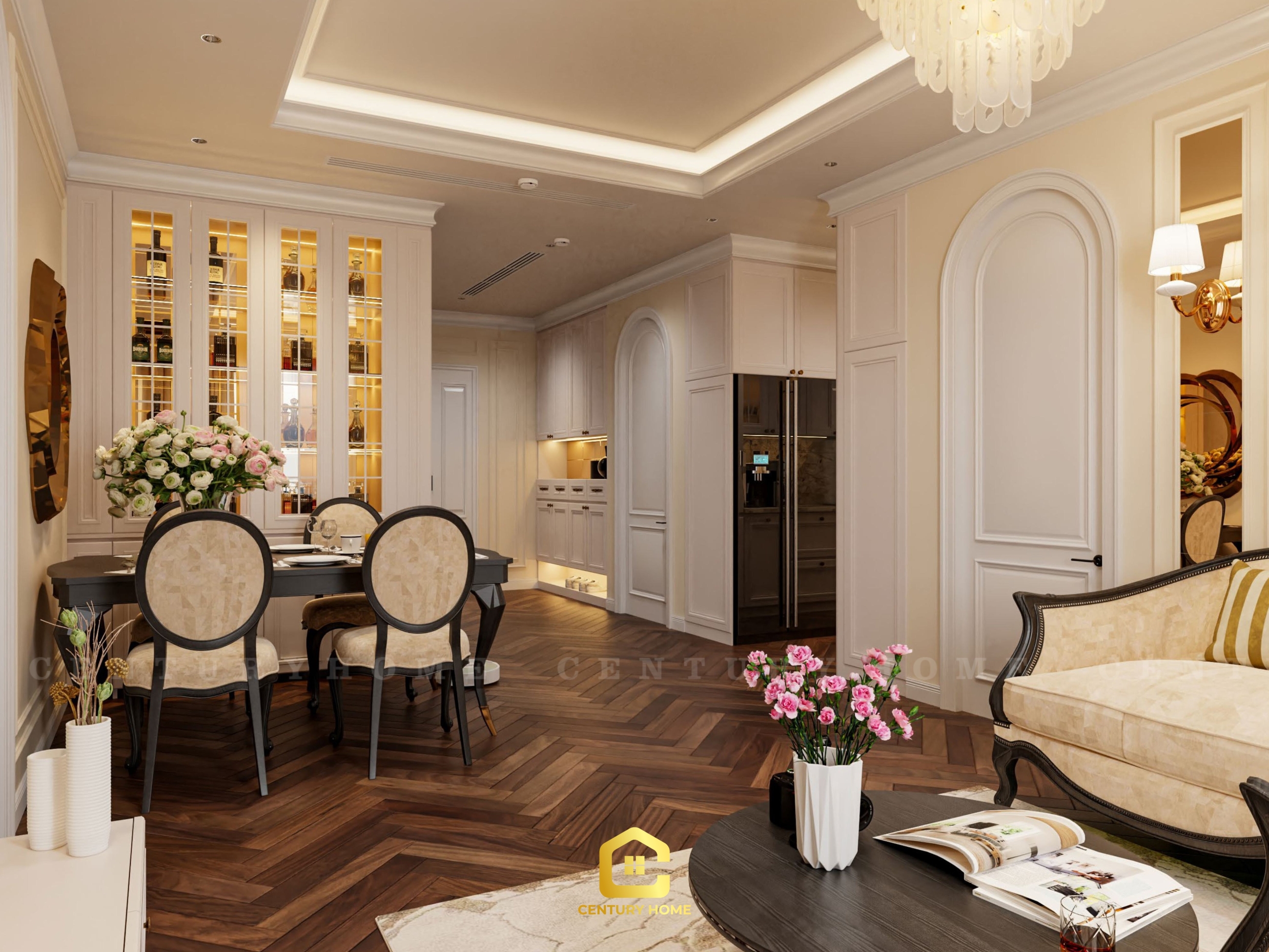 Thiết Kế Nội Thất - PC Tân Cổ - Chị Huyền Chung - Long Biên