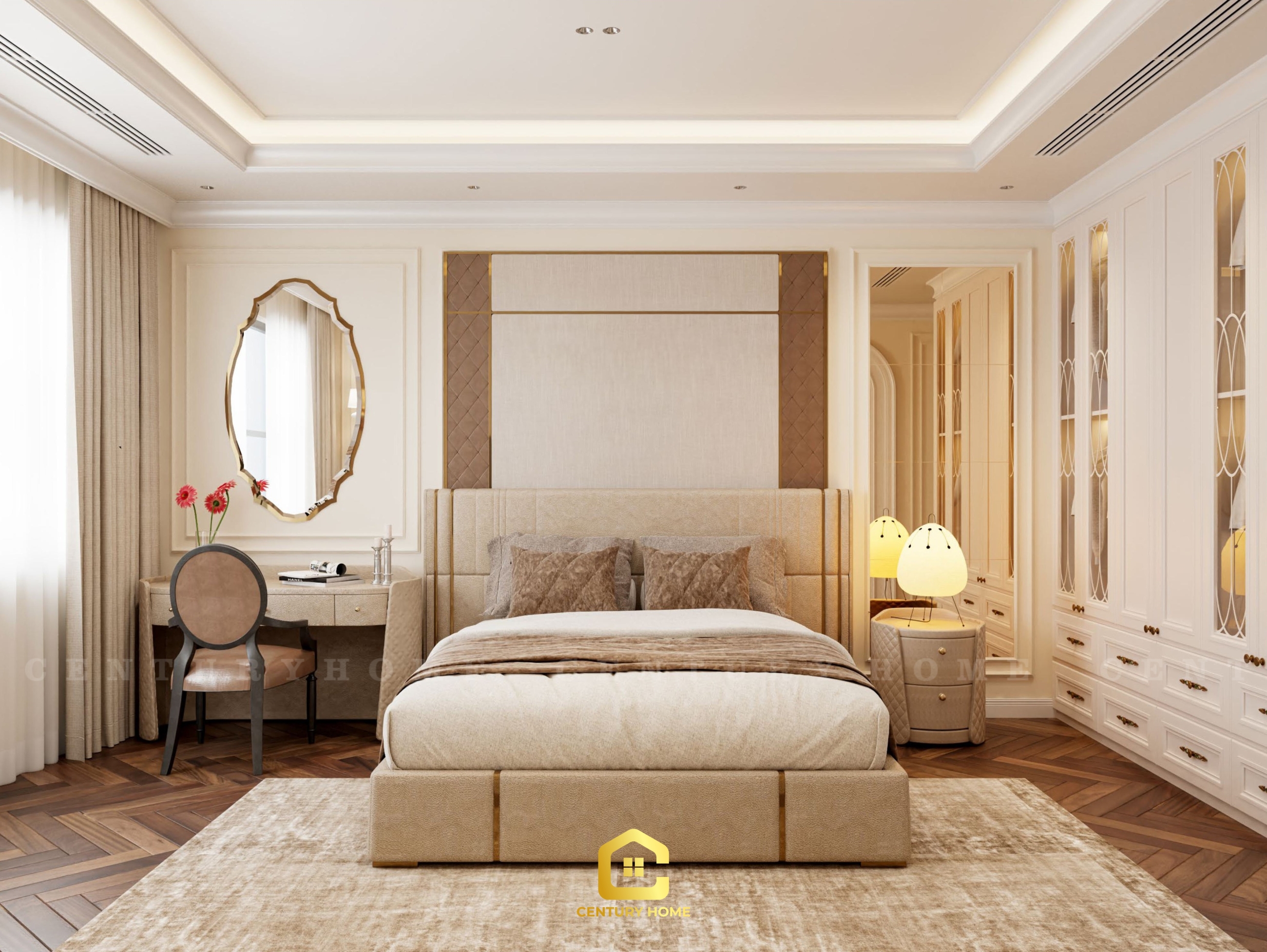 Thiết Kế Nội Thất - PC Tân Cổ - Chị Huyền Chung - Long Biên