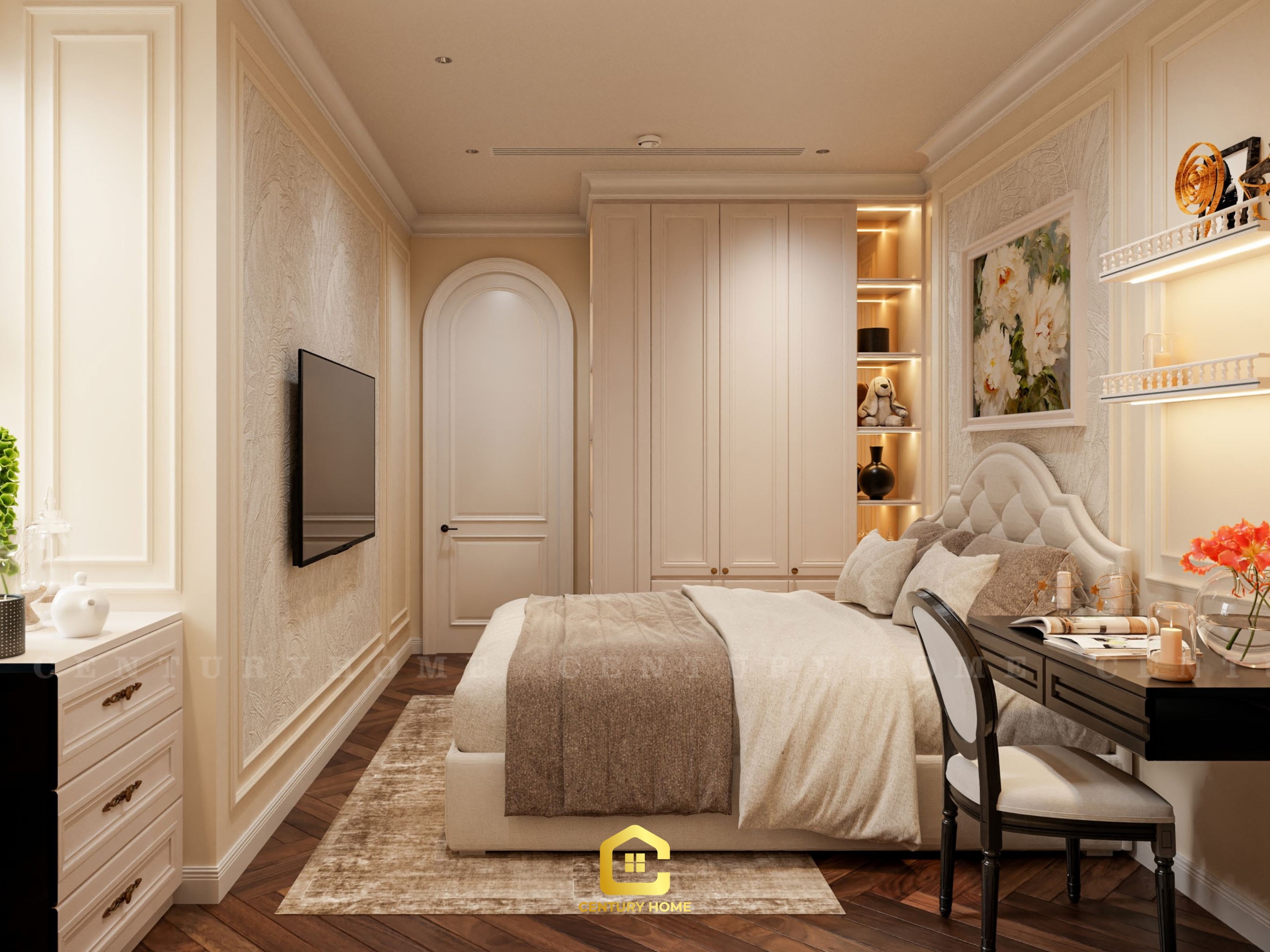 Thiết Kế Nội Thất - PC Tân Cổ - Chị Huyền Chung - Long Biên