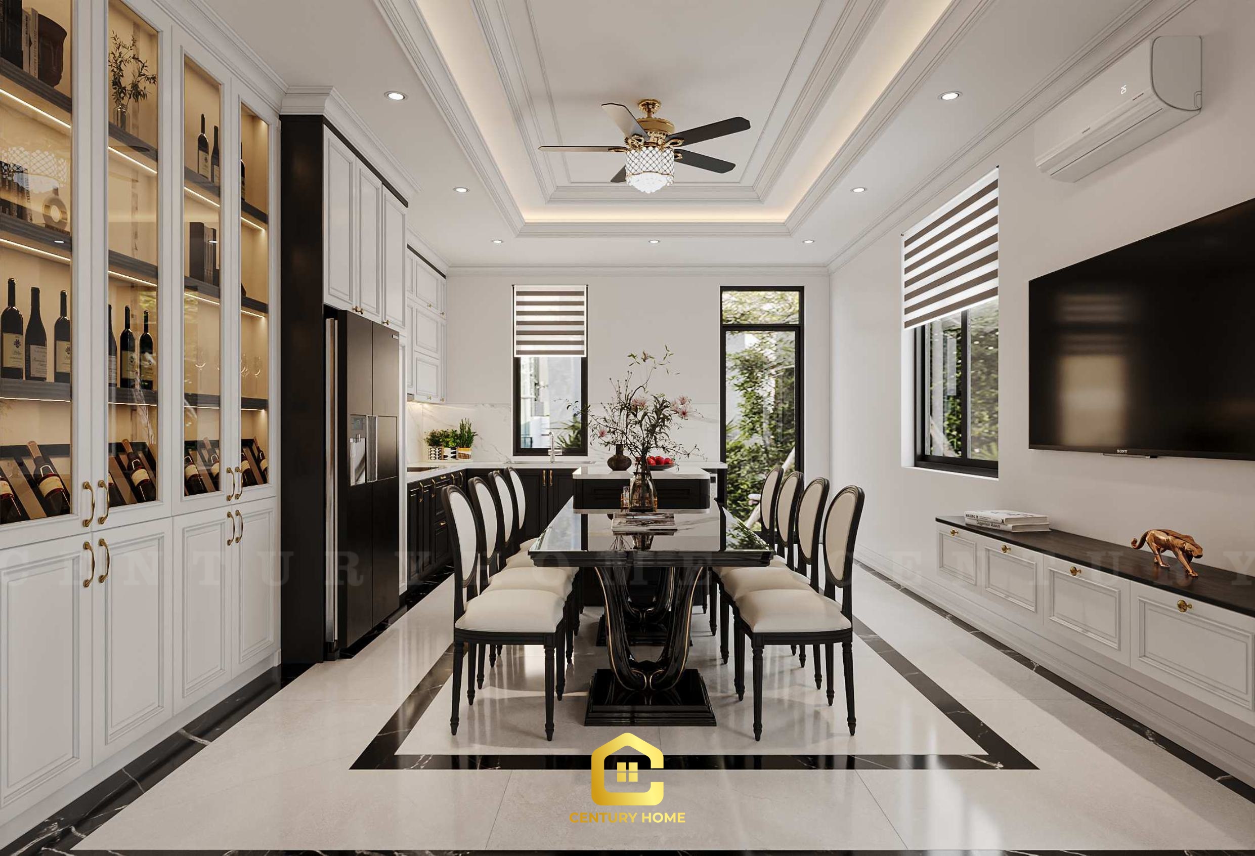 Thiết Kế Nội Thất - PC Tân Cổ - Anh Thắng - Quảng Ninh