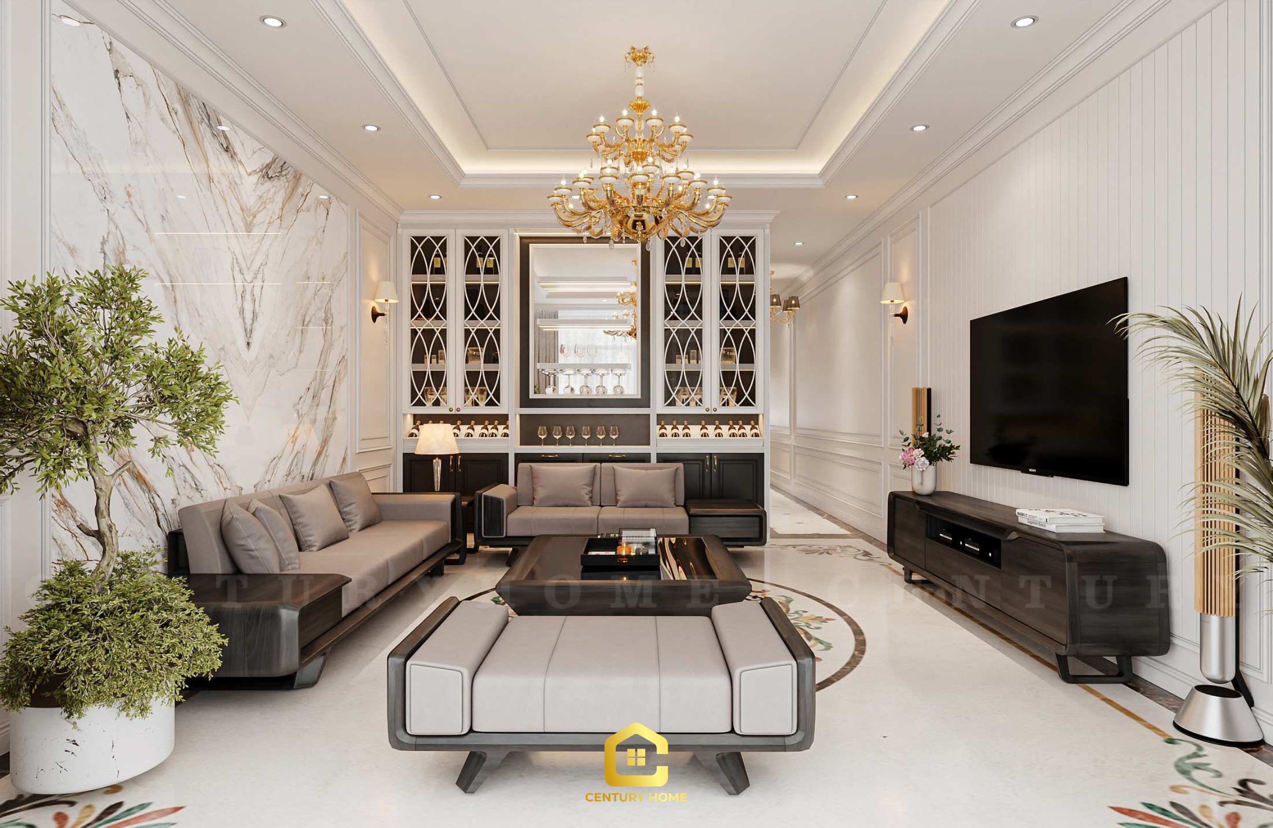 Thiết Kế Nội Thất - PC Tân Cổ - Chị Hạnh - Thái Nguyên