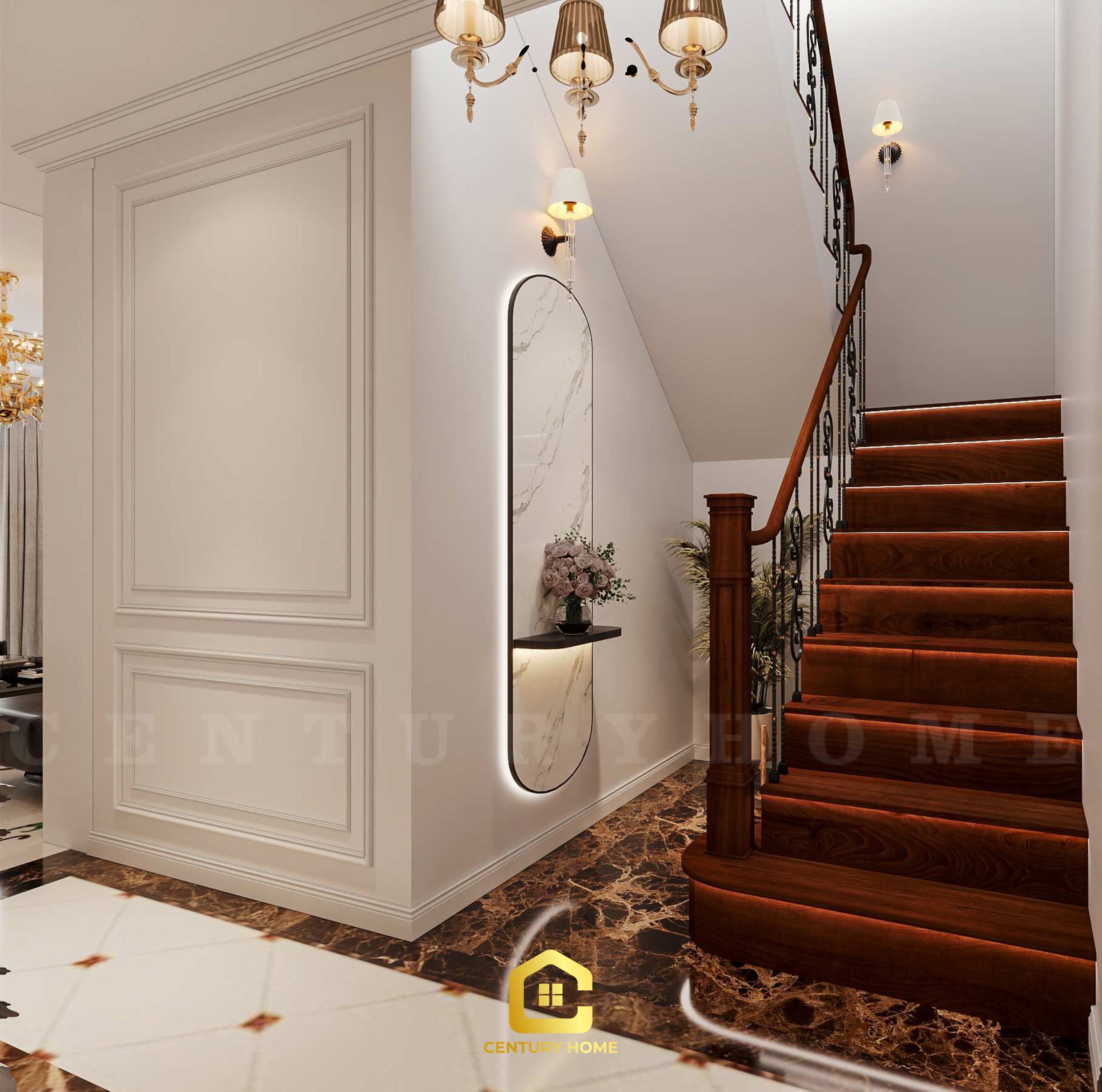 Thiết Kế Nội Thất - PC Tân Cổ - Chị Hạnh - Thái Nguyên