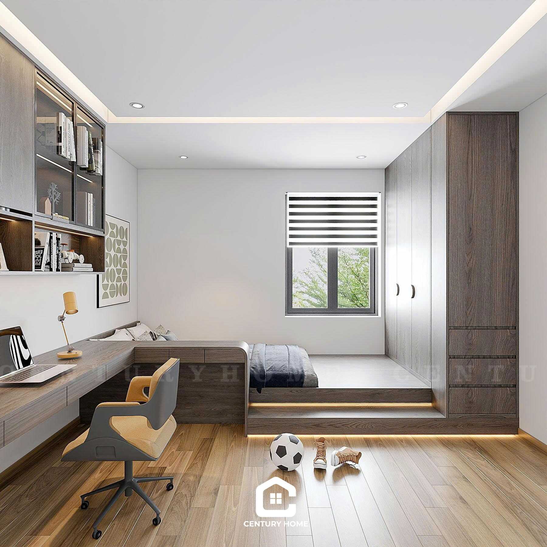 Thiết Kế Nội Thất - PC Hiện Đại - Chị Hoa - Vinhomes Ocean Park 3