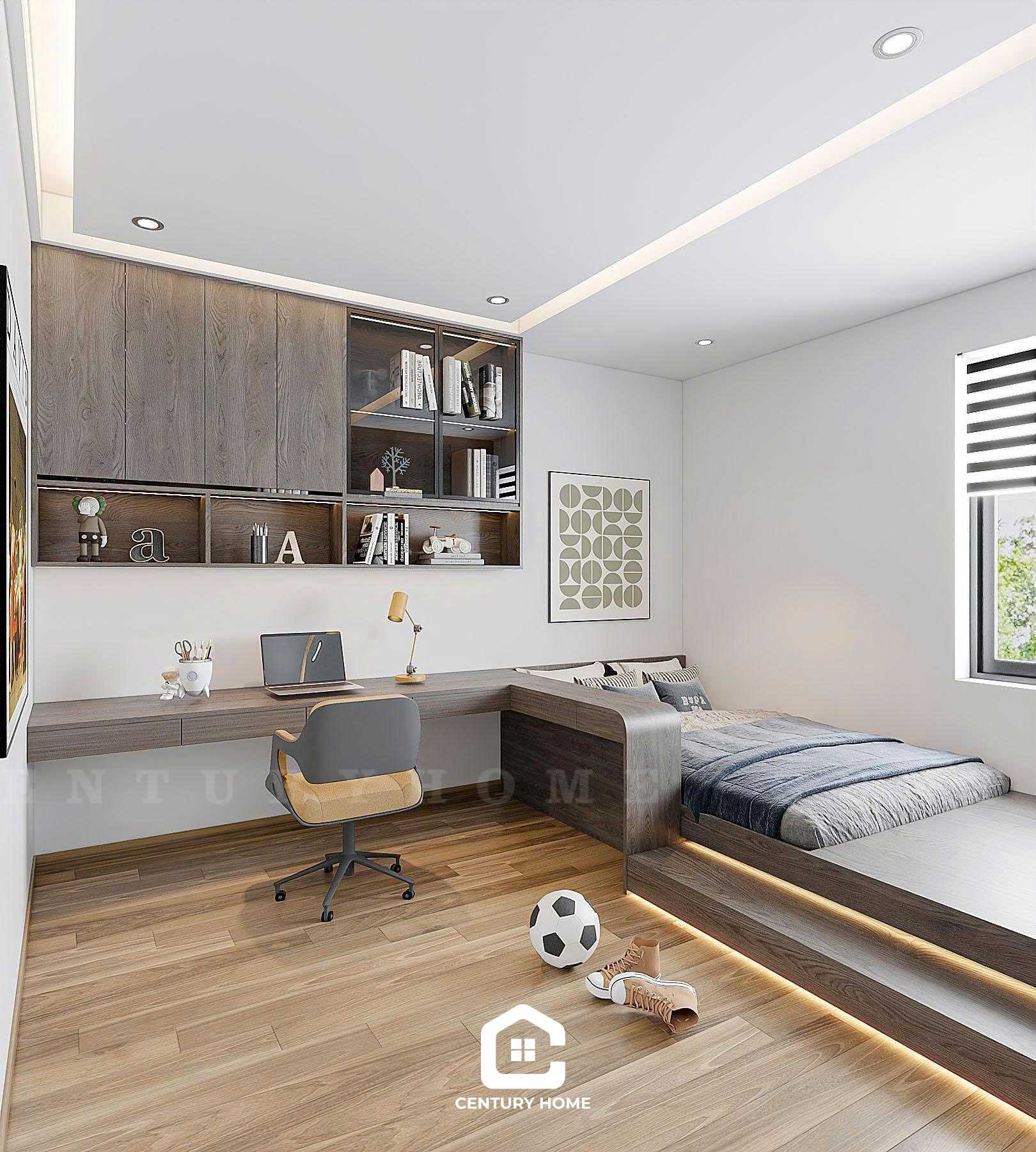 Thiết Kế Nội Thất - PC Hiện Đại - Chị Hoa - Vinhomes Ocean Park 3