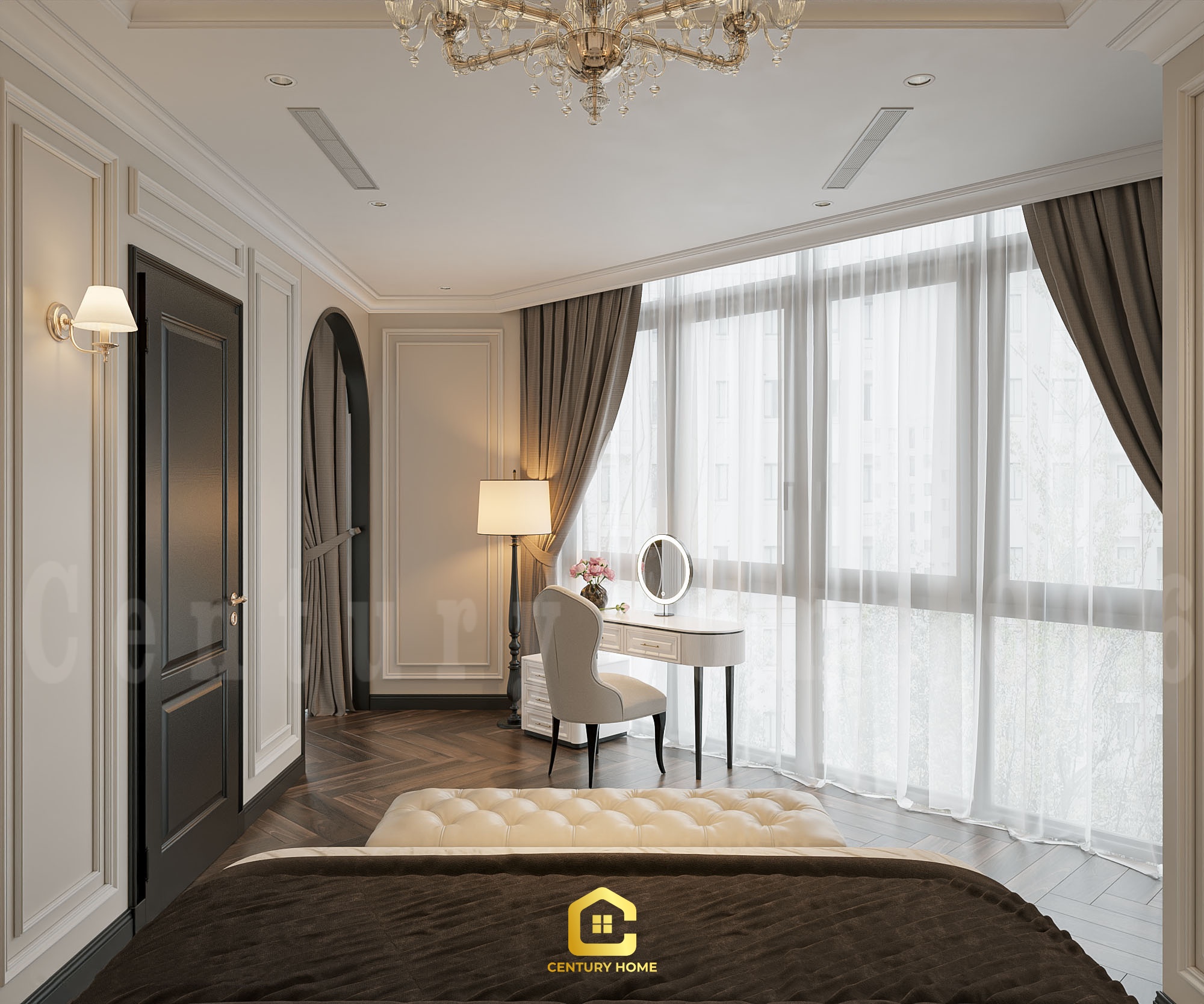 Thiết Kế Nội Thất - PC Tân Cổ - Anh Oai - Vinhomes Ocean Park 3