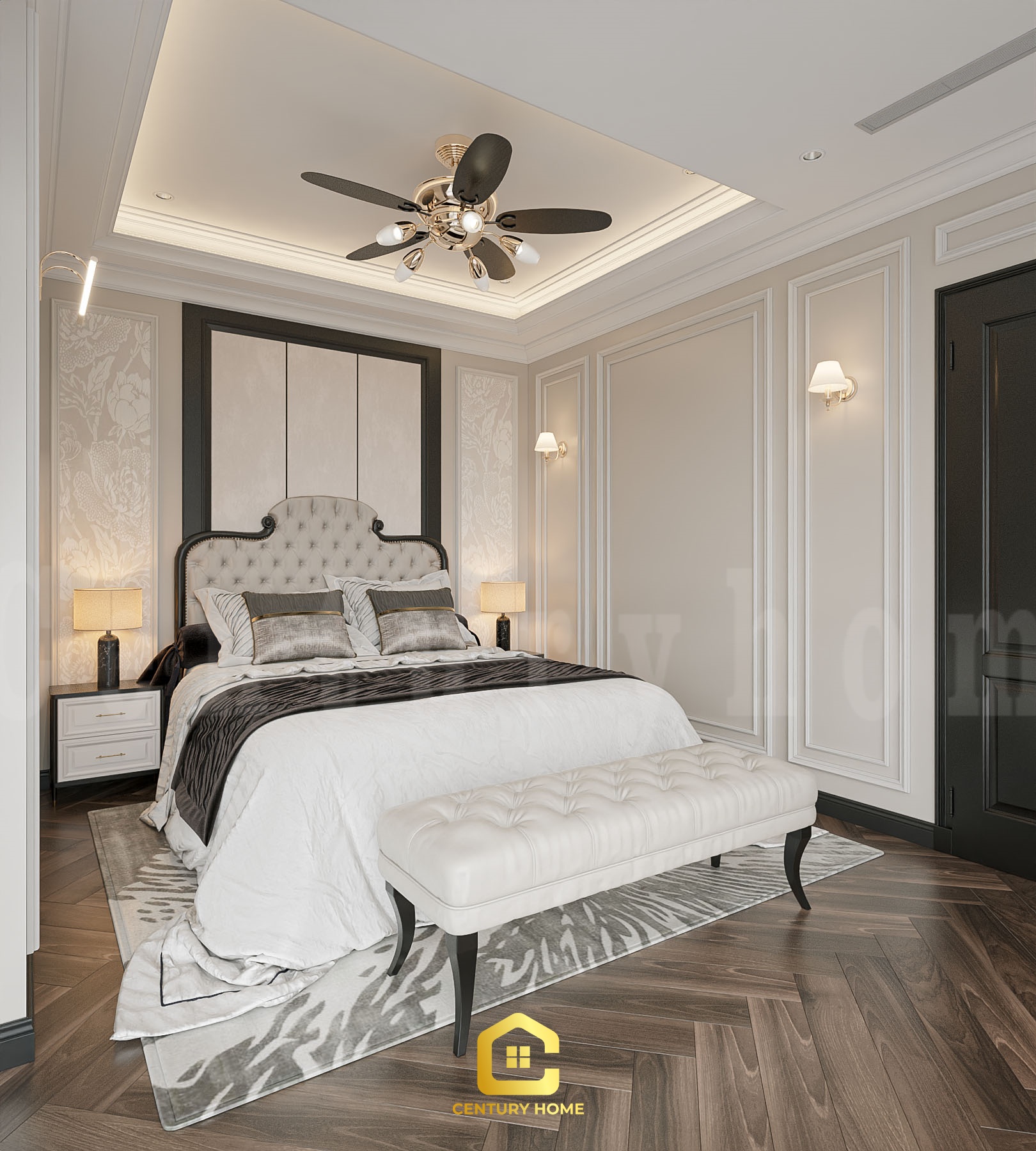 Thiết Kế Nội Thất - PC Tân Cổ - Anh Oai - Vinhomes Ocean Park 3
