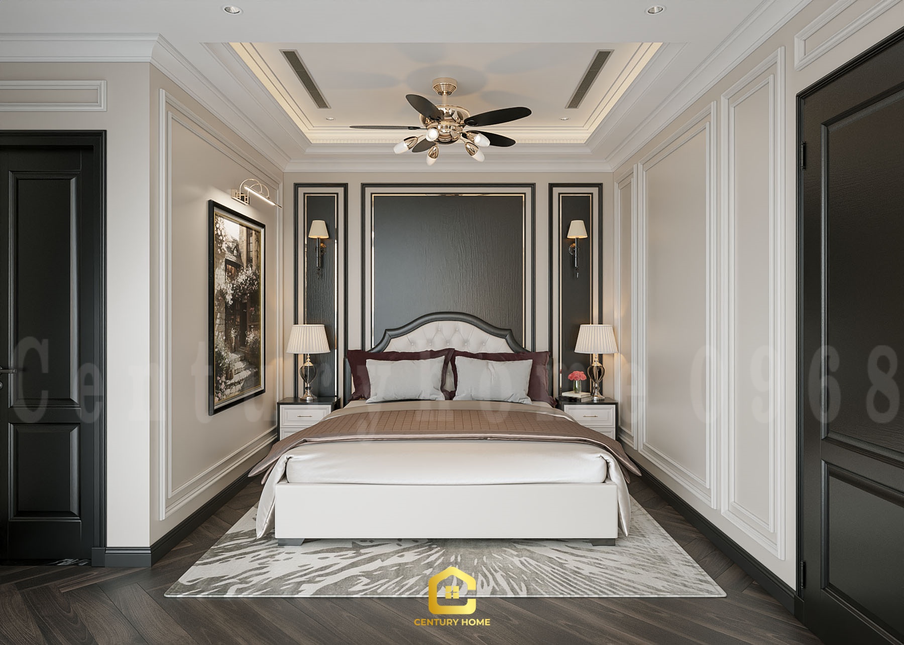 Thiết Kế Nội Thất - PC Tân Cổ - Anh Oai - Vinhomes Ocean Park 3