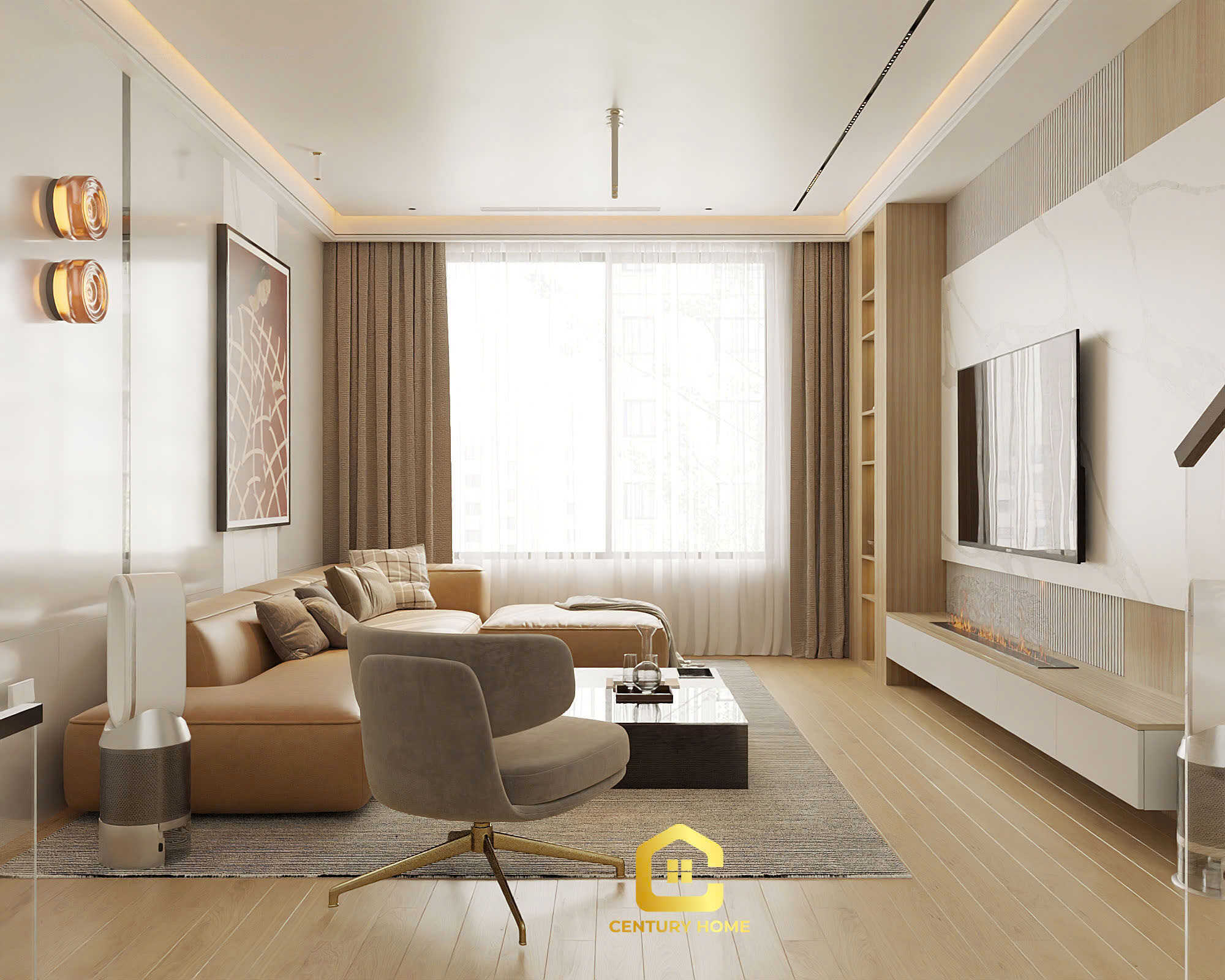 Thiết Kế Nội Thất - PC Hiện Đại - Anh Duẩn, Chị Hương - Bắc Giang