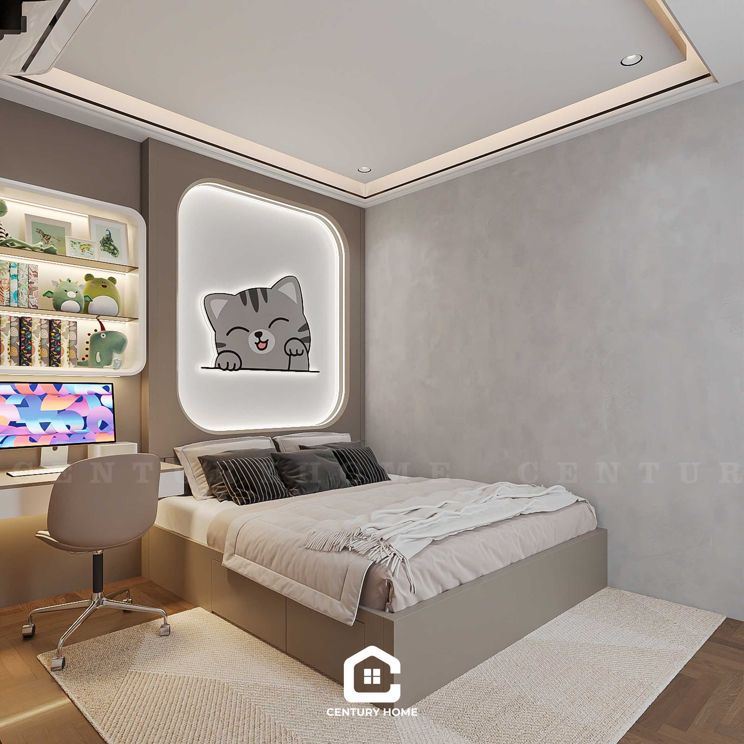 Thiết Kế Nội Thất - PC Hiện Đại - Chị Kim Anh - Lạng Sơn