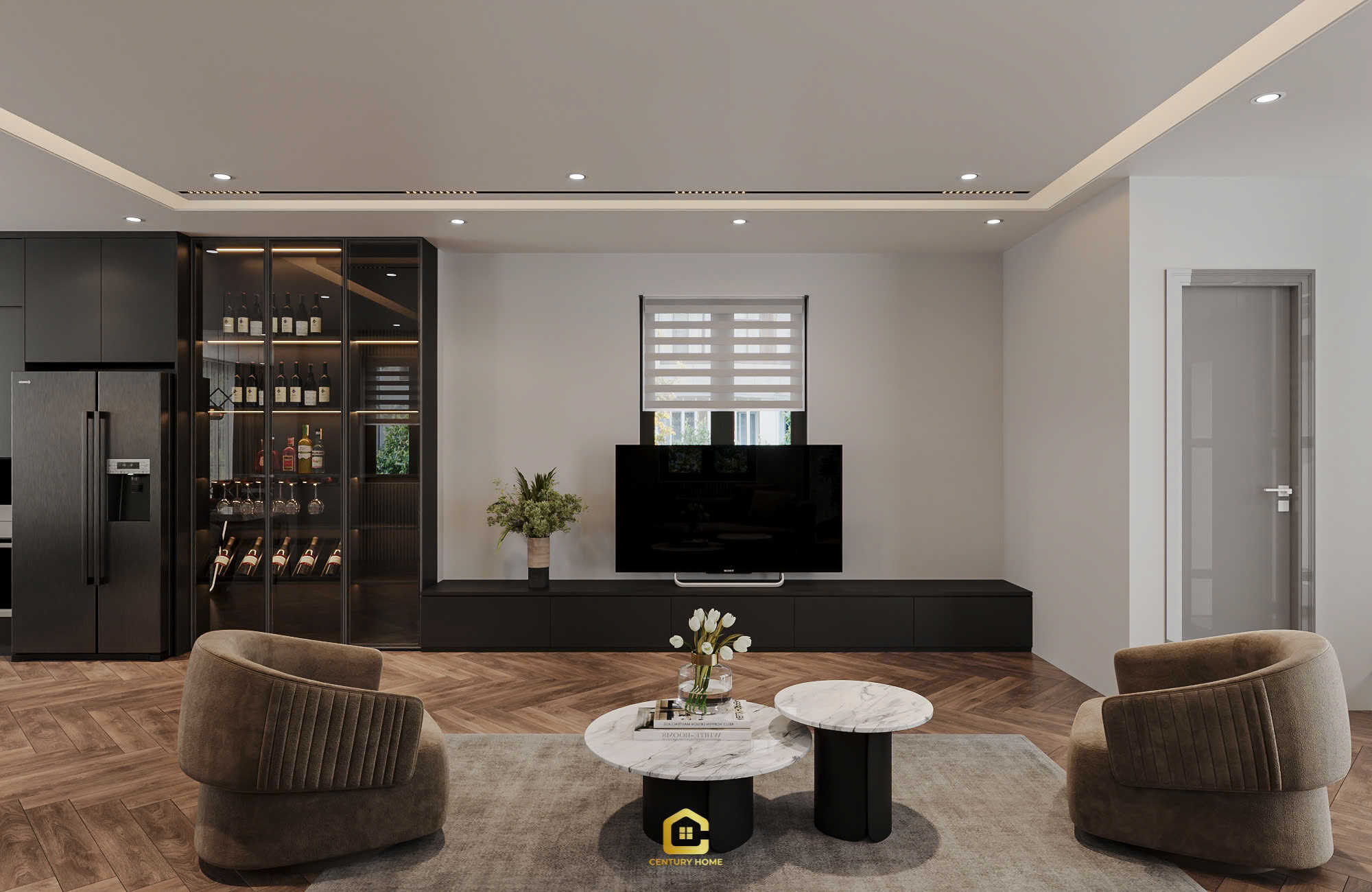 Thiết Kế Nội Thất - PC Hiện Đại - Chị Thảo - Thái Nguyên