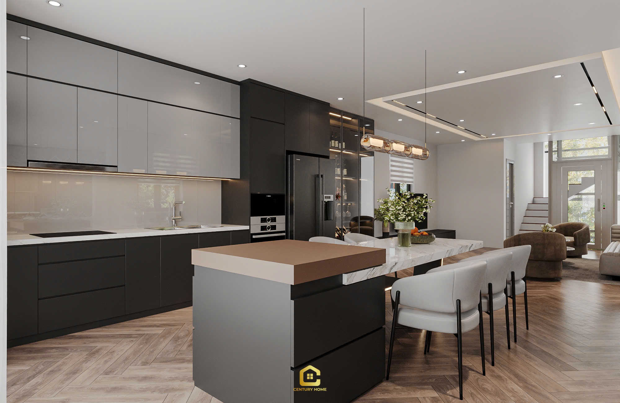 Thiết Kế Nội Thất - PC Hiện Đại - Chị Thảo - Thái Nguyên