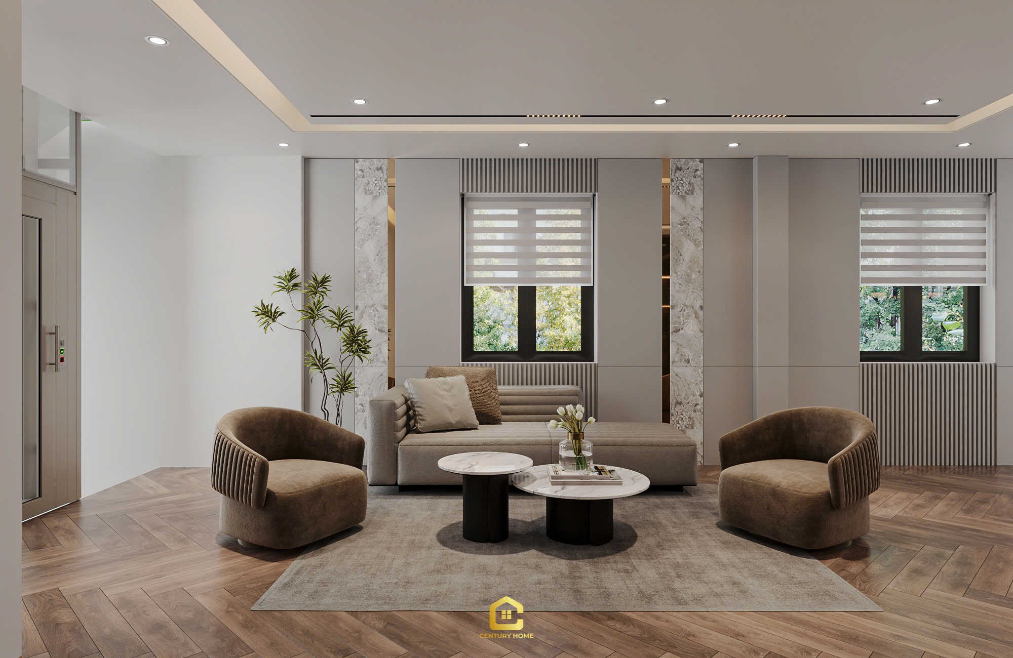 Thiết Kế Nội Thất - PC Hiện Đại - Chị Thảo - Thái Nguyên