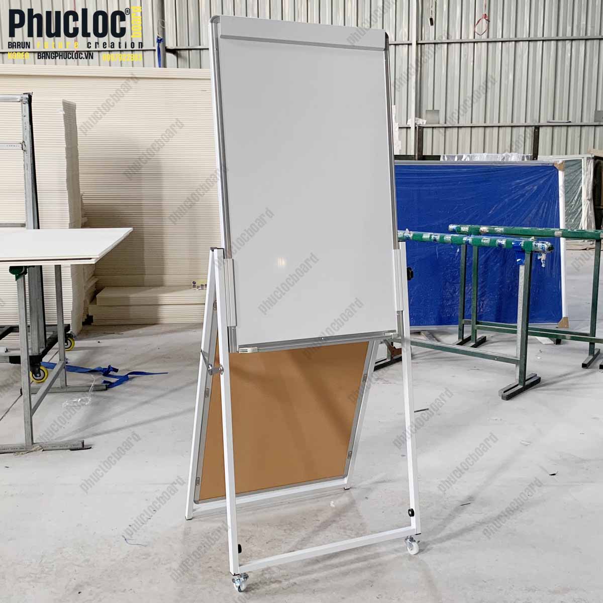 Bảng Flipchart Chân Gấp Hai Mặt