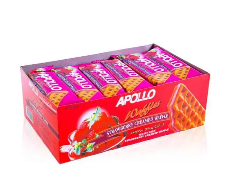 Bánh Apollo Bông Lan Xốp Giòn 36 to (dâu)