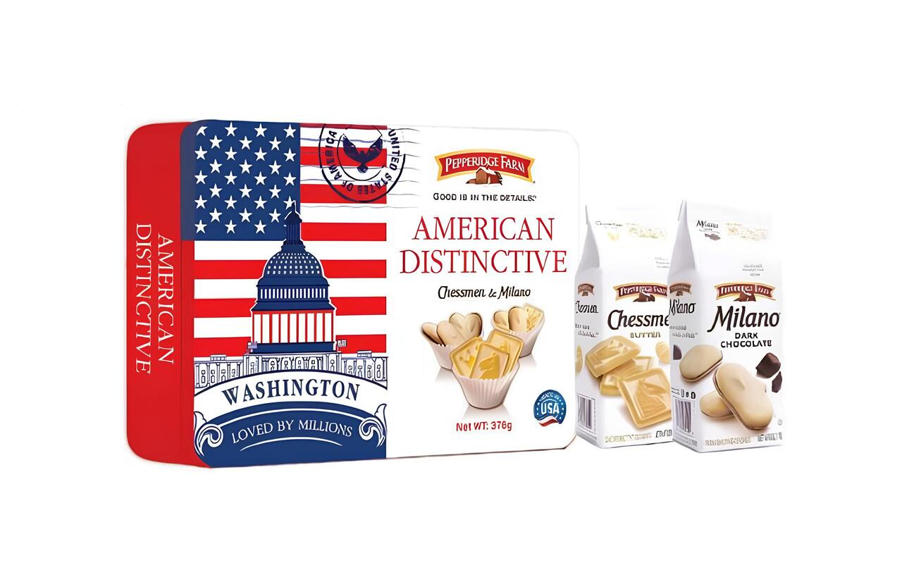 Bánh America Distinctive Chessmen & Milano 376g