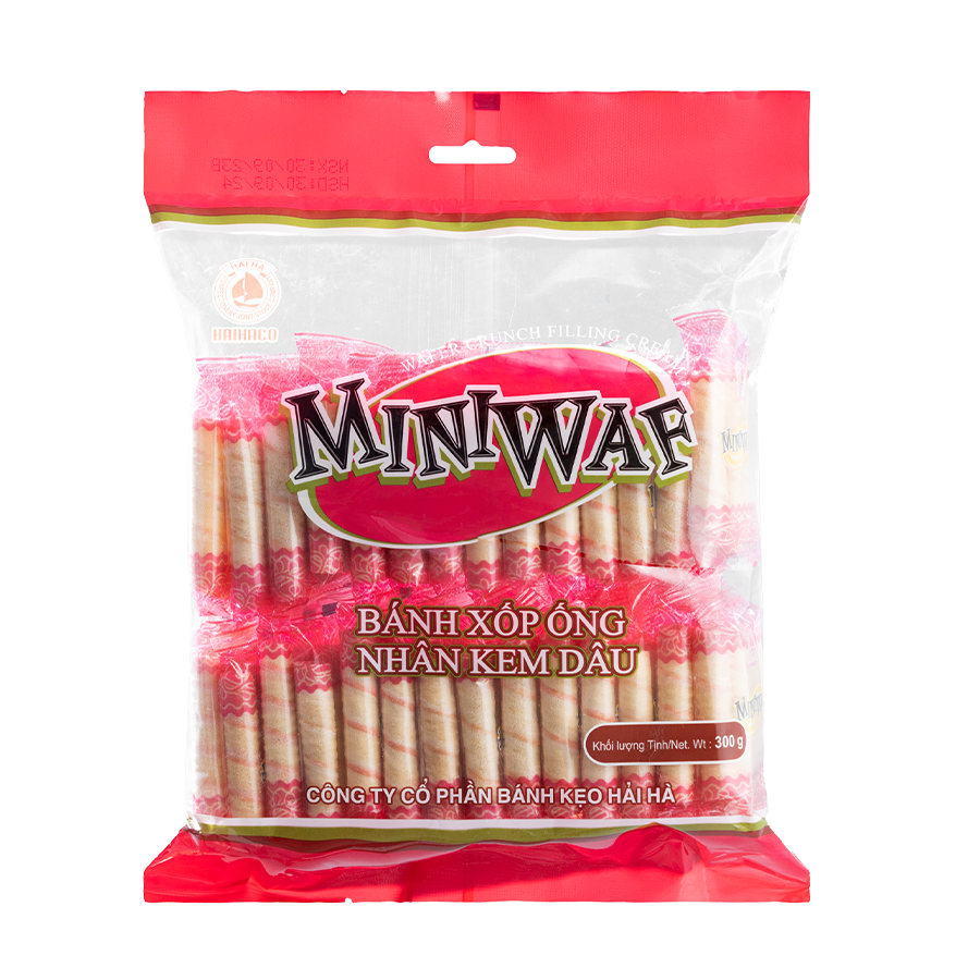 Bánh Miniwaf Dâu gói 300g