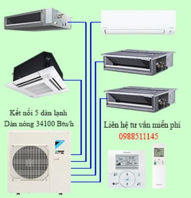 5MXM100RVMV Dàn nóng Multi NX - Inverter - Hai chiều lạnh/sưởi