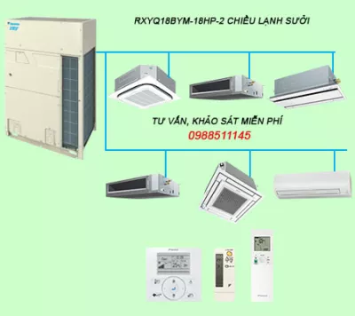 RXYQ18BYM Điều hòa trung tâm Daikin VRV H 18HP 2 chiều lạnh sưởi