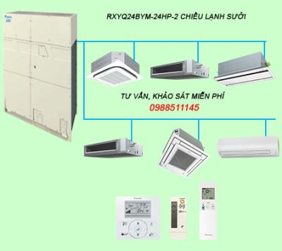 RXYQ24BYM Điều hòa trung tâm Daikin VRV H 24HP 2 chiều lạnh sưởi