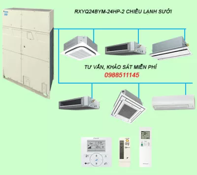 RXYQ24BYM Điều hòa trung tâm Daikin VRV H 24HP 2 chiều lạnh sưởi