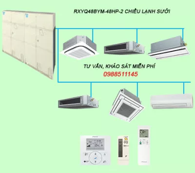 RXYQ48BYM Điều hòa trung tâm Daikin VRV H 48HP 2 chiều lạnh sưởi