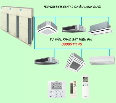 RXYQ56BYM Điều hòa trung tâm Daikin VRV H 56HP 2 chiều lạnh sưởi