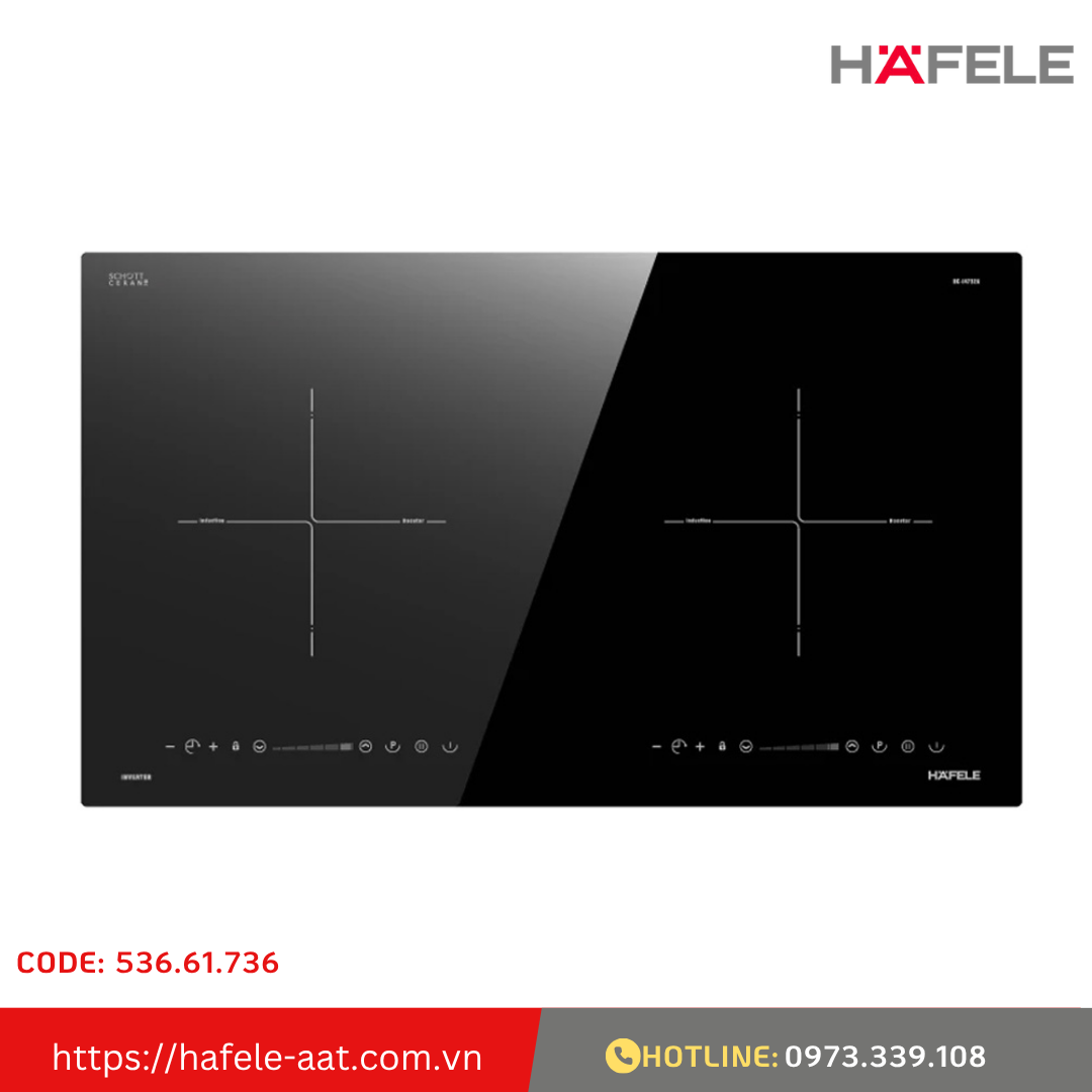 Bếp Từ Âm 2 Vùng Nấu HC-I3732A Hafele 536.61.736
