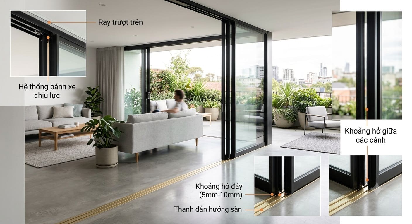 Khoảng hở và mối liên hệ với tải trọng cửa