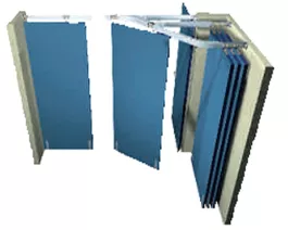 Ray trượt cửa lùa Pacer cánh gỗ