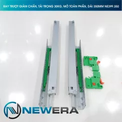 Ray trượt tủ bếp NewEra giảm chấn lắp âm toàn phần dài 350mm