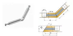 Chốt nối Titus 05860 nối góc