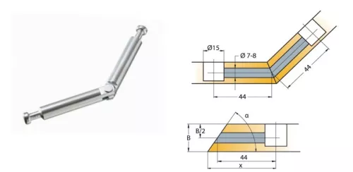 Chốt nối Titus 05860 nối góc