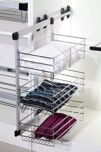 Khung rổ giá để quần áo, khăn, chăn màn NewEra 2 tầng