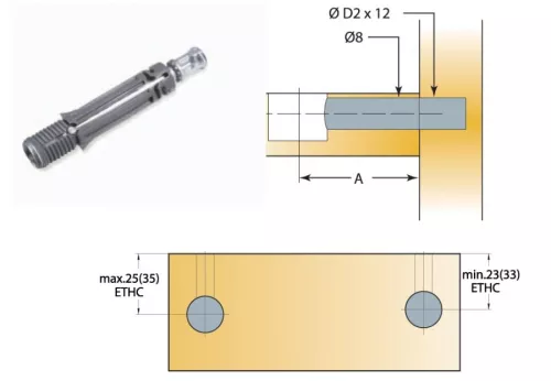Chốt nối Titus 05503 dài 24mm lắp nhanh