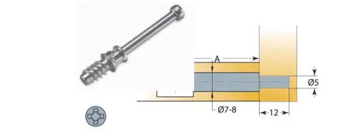 Chốt nối Titus 09423 dài 24mm