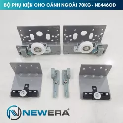 Phụ kiện cánh ngoài cửa trượt lùa 2 cánh song song phủ hồi, tải trọng 70kg/cánh